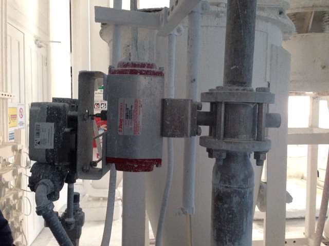 Ramén KS Ball Sextor Valve in lime application