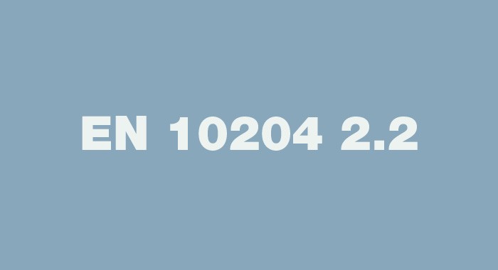 Certificate EN 10204 2.2